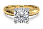 Camila Cushion Cut Lab Grown Diamond 18Kt Yellow Gold Engagement Ring