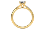 Elise Emerald Cut Lab Grown Diamond 18Kt Yellow Gold Engagement Ring - View 2
