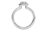 Karen Oval Cut Lab Grown Diamond 18Kt White Gold Engagement Ring - View 2
