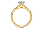 Elise Oval Cut Lab Grown Diamond 18Kt Yellow Gold Engagement Ring - View 2