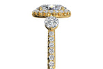 Julia Oval Cut Lab Grown Diamond 18Kt Yellow Gold Engagement Ring - View 2