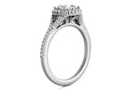 Kate Oval Cut Lab Grown Diamond Platinum Engagement Ring - View 2