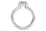Karen Princess Cut Lab Grown Diamond Platinum Engagement Ring - View 2