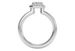 Karen Radiant Cut Lab Grown Diamond 14Kt White Gold Engagement Ring - View 2