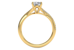 Elise Radiant Cut Lab Grown Diamond 18Kt Yellow Gold Engagement Ring - View 2