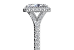 Judy Radiant Cut Lab Grown Diamond 18Kt White Gold Engagement Ring - View 2