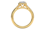 Judy Radiant Cut Lab Grown Diamond 18Kt Yellow Gold Engagement Ring - View 3