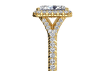 Judy Radiant Cut Lab Grown Diamond 18Kt Yellow Gold Engagement Ring - View 2