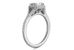 Kate Radiant Cut Lab Grown Diamond 18Kt White Gold Engagement Ring - View 2