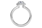 Karen Round Cut Lab Grown Diamond 18Kt White Gold Engagement Ring - View 3
