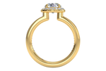 Karen Round Cut Lab Grown Diamond 18Kt Yellow Gold Engagement Ring - View 2