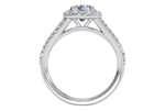 Kelly Round Cut Lab Grown Diamond 18Kt White Gold Engagement Ring - View 3