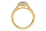 Kelly Round Cut Lab Grown Diamond 18Kt Yellow Gold Engagement Ring - View 3
