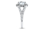 Kelly Round Cut Lab Grown Diamond 18Kt White Gold Engagement Ring - View 5