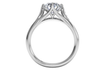 Connie Round Cut Lab Grown Diamond 18Kt White Gold Engagement Ring - View 2