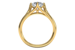 Connie Round Cut Lab Grown Diamond 18Kt Yellow Gold Engagement Ring - View 2