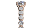 Jillian Cushion Cut Lab Grown Diamond 18Kt Rose Gold Engagement Ring - View 2