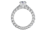 Jillian Round Cut Lab Grown Diamond Platinum Engagement Ring - View 3