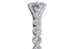 Jillian Cushion Cut Lab Grown Diamond Platinum Engagement Ring - View 2