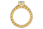 Jillian Cushion Cut Lab Grown Diamond 18Kt Yellow Gold Engagement Ring - View 3