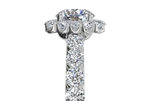 Lydia Round Cut Lab Grown Diamond 14Kt White Gold Engagement Ring - View 3