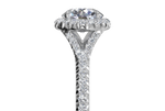 Judy Round Cut Lab Grown Diamond 18Kt White Gold Engagement Ring - View 2