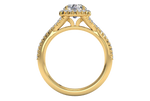 Judy Round Cut Lab Grown Diamond 18Kt Yellow Gold Engagement Ring - View 3