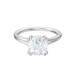 Valerie cushion lab diamond engagement ring in 14k white gold