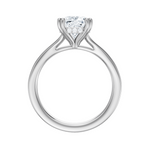 Valerie cushion lab diamond engagement ring in platinum - view 2