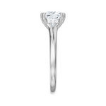 Valerie cushion lab diamond engagement ring in platinum - view 4