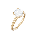 Valerie cushion lab diamond engagement ring in 18k yellow gold - view 3