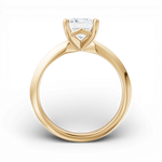 Margaret emerald lab diamond engagement ring in 18k yellow gold - view 2
