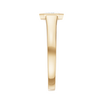 Noelle emerald lab diamond engagement ring in 18k yellow gold - view 3