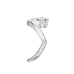 Natalie heart lab diamond engagement ring in 18k white gold - view 5