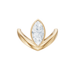 Natalie marquise lab diamond engagement ring in 14k yellow gold