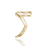 Natalie marquise lab diamond engagement ring in 14k yellow gold - view 4