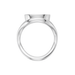 Rebecca marquise lab diamond engagement ring in 18k white gold - view 2
