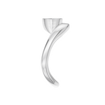 Rebecca marquise lab diamond engagement ring in 14k white gold - view 3