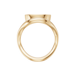 Rebecca marquise lab diamond engagement ring in 18k yellow gold - view 2