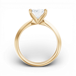 Marlene oval lab diamond engagement ring in 18k yellow gold - view 2