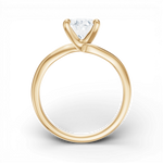 Miranda oval lab diamond engagement ring in 18k yellow gold - view 2