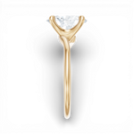 Miranda oval lab diamond engagement ring in 14k yellow gold - view 4
