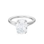 Valerie oval lab diamond engagement ring in platinum