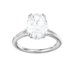 Valerie oval lab diamond engagement ring in platinum - view 5