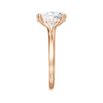 Valerie oval lab diamond engagement ring in 18k rose gold - view 4