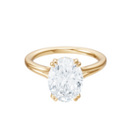 Valerie oval lab diamond engagement ring in 18k yellow gold