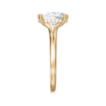 Valerie oval lab diamond engagement ring in 18k yellow gold - view 4