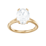 Valerie oval lab diamond engagement ring in 18k yellow gold - view 5