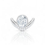 Whitney round lab diamond engagement ring in platinum