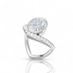 Whitney round lab diamond engagement ring in 14k white gold - view 2